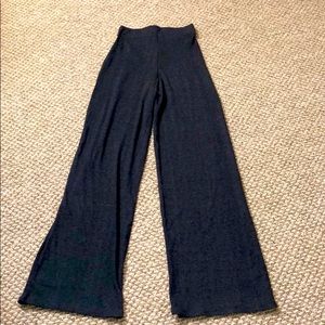 Bershka flare cotton ribbed pants